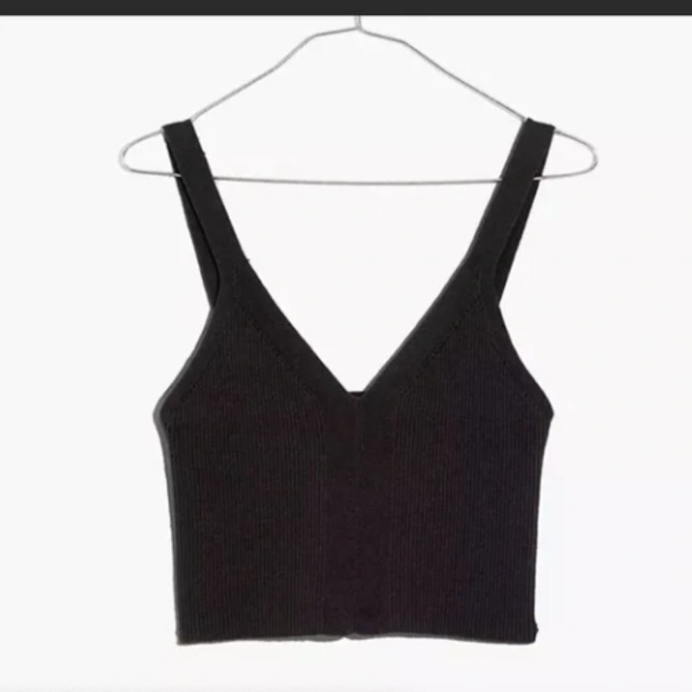 Madewell Brodale Cropped Sweater Tank